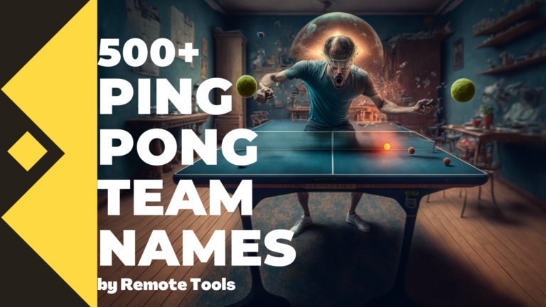 Table Tennis Team Names  : 10 Powerful and Unique Naming Ideas