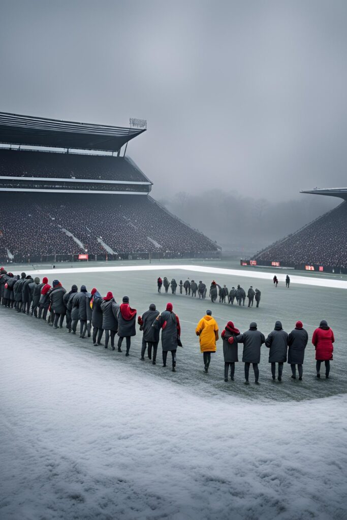 football in winter